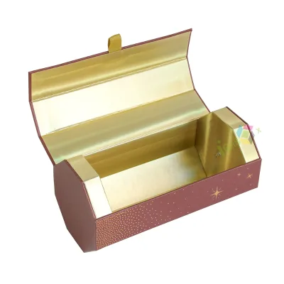Luxury Rigid Cardboard Elegant Eco Friendly Recyclable Custom Perfume Box Packaging With Gold Embossed Logo