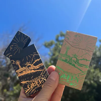 GMP Certified Side Child Lock Kraft Paper Cigarette Box Holographic Logo Custom Child Proof Joints Packaging Box