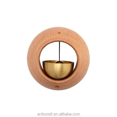 Shopkeepers Bell for Door Opening, Magnetic Shopkeepers Bell Wood Doorbell Wind Chime for Refrigerator, Room, Porch, Garden