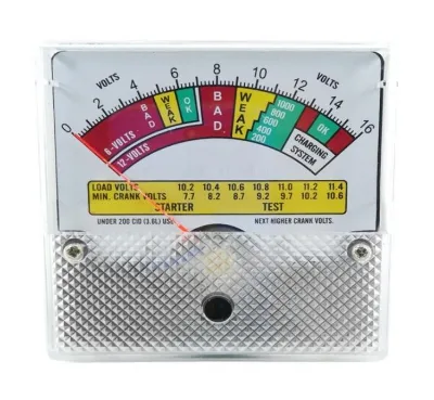6V/12V/16V Battery Voltmeter Capacity Indicator Battery Capacity Meter Tester