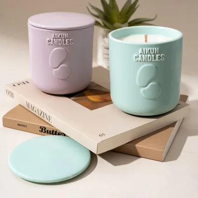 AIKUN OEM Factory Private Label Eco Friendly Scented Candle for Relaxation Meditation Yoga