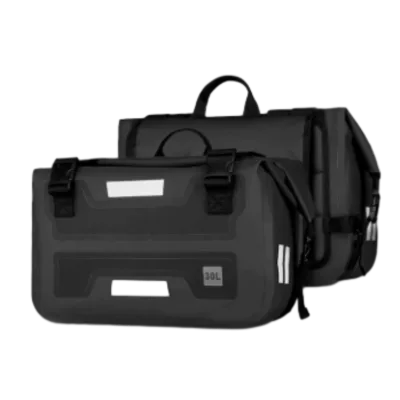 Hot Sale PVC Waterproof Reflective Rear Seat Side Bag Large Capacity Touring Pack Motorcycle Saddlebag