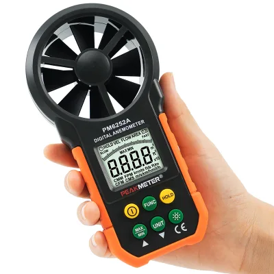 PM6252A Handheld Digital Anemometer for Wind Speed and Temperature Measurement
