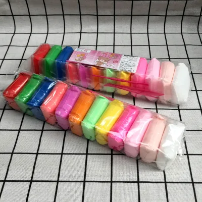 12 Color Play Dough Colored Clay Ultra Light Clay Crystal Cream Snow Clay Slime Interactive Toy for Children