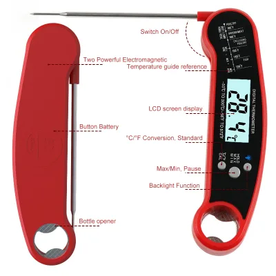 Outdoor BBQ Grill Thermapen Kitchen Must Haves Wireless Instant Read Food Steak Meat Thermometer Digital for Cooking and Baking