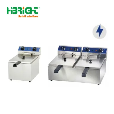 Gas Deep Fryer with Temperature Control Stainless Steel Deep Fryer for Kitchen