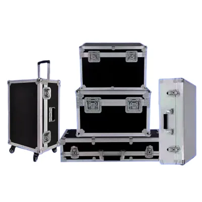 Aircraft-Grade Aluminum Flight Case with Handle Waterproof and Crushproof Tool Case OEM Customizable