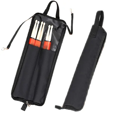 Custom Adjustable Drumstick Bag Mallet Bag Drumstick Case Water Resistant Drum Gig Bag for Beginners Instrument Black Handbag