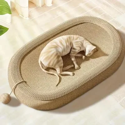 Sisal Cat Scratching Board Modern Style Oversized Eco-Friendly 61cm Carton Packaging Wear-Resistant No Dandruff All Seasons