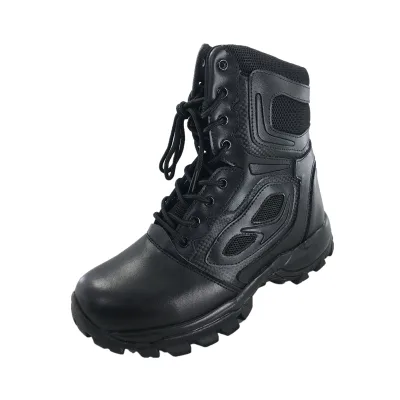 Tactical Footwear Goodyear Men Training Leather Boots Goodyear Shoes