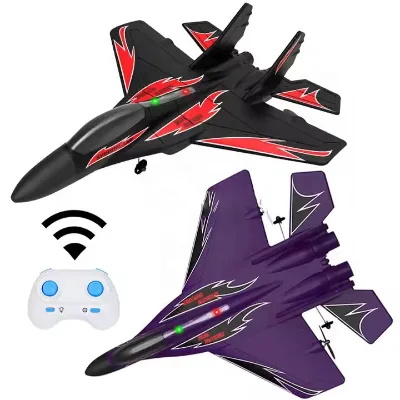 Hot EPP Foam RC Glider Aircraft Remote Control Fighter Plane 4-Channel Control Auto Return Batteries Included-Outdoor Box Gift