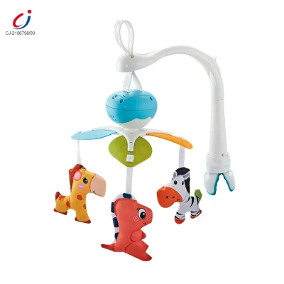 Hot Sale Electric Musical Sleeping Soft Animal Hanging Bedside Bell Baby Bed Mobile