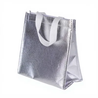 Custom Logo Insulated Lunch Cooler Bag Thermal Foldable Grocery Refrigerator Eco-Friendly Reusable for Food Meal Prep Packing