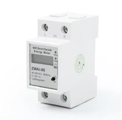 WiFi Relay Digital Electric Energy Meter Tuya Smart Life APP Control Smart Home Timer Remote Control Smart Power Meter