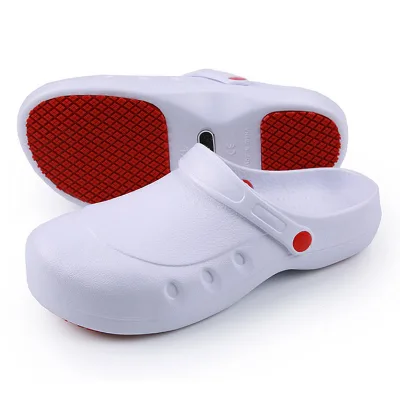 Unisex Summer Comfortable Non-Slip EVA Chef Clog Shoes Breathable Steel Toe OEM Brand Model S-083