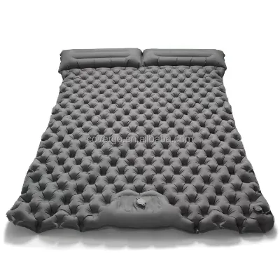 Hot Sell Double Inflatable Camping Sleeping Pad With Pillows Waterproof Sleeping Pad Portability Air Mattress