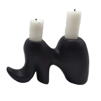 Modern Ceramic Candle Stick Holder for Living Room Table Centerpiece Mantel Decoration