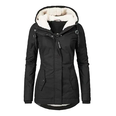 Women's Thickened Warm Winter Coat Plus Size Hoodie Parkas