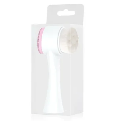 Portable Silicone Face Scrubber Double-Sided Facial Cleansing Brush Silicone Makeup Tools Cleaner