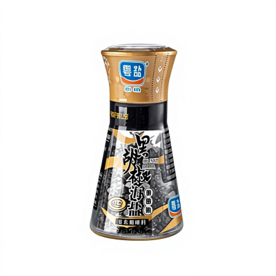 Black Pepper Sea Salt Seasoning Salt 50g Solid Bottled Refined Sea Salt
