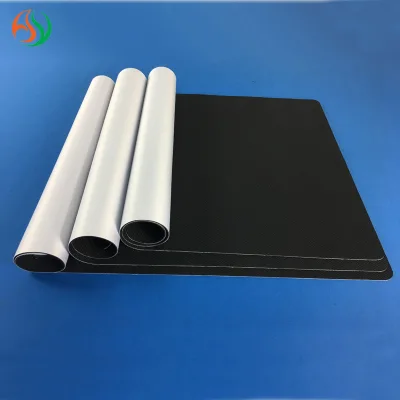 AY Durable White Blank Custom Printed Large Playmat Rubber Mat Reusable Blank Playing Card Game Mat Foldable