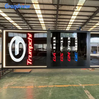 Outdoor Standing Advertising Hospital Shop Mall Car Parking Led Illuminated Steel Pylon Signs