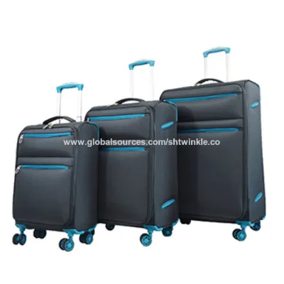 2019 New Design Softside Luggage,Polyester luggage set, 20"/24"/28"