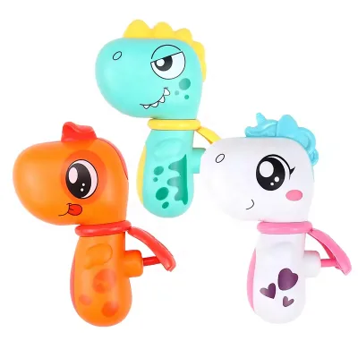 Animal Small Water Gun Cartoon Dinosaur unicorn Giraffe Shape Children Outdoor Splashing Long Range Plastic Water Gun Toys