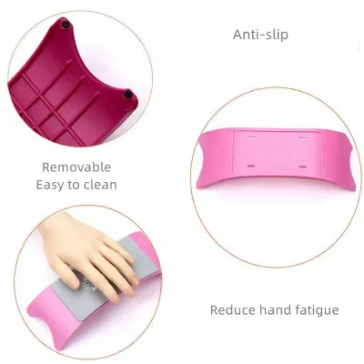 Nail Art Hand Pillow & Arm Rest - Professional Manicure Hand Support for Nail Technicians, Comfortable Salon Hand Rest