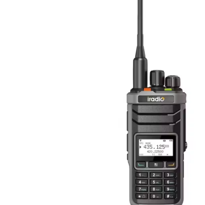Iradio R-5000 Dual Band Handheld Two-Way Radio with Noaa and Air Band Rx