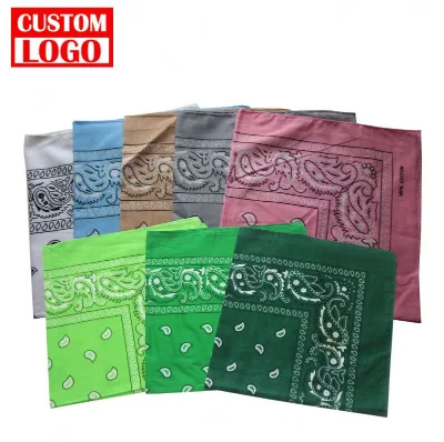 Wholesale Sublimation Custom Bandana With Customizable Size 100% Cotton Bandana Cotton Fabric