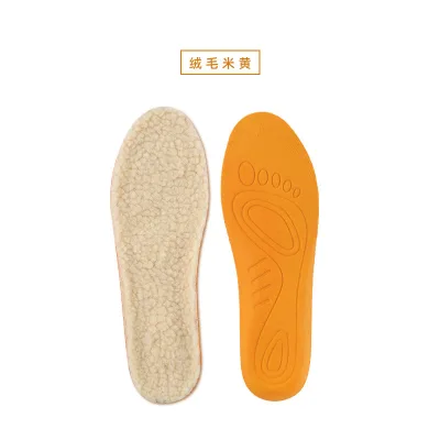 Lambswool Warm Insoles Massage Shock Absorption Autumn and Winter Sports Casual Insoles