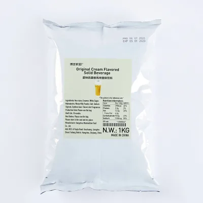 BODUO Bubble Tea Ingredient Milk Tea Topping Cream Add Ons Original Flavored Whipping Cream Powder