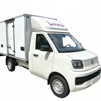 Foton Mini Light Duty Refrigerated Box Truck 122hp Insulated Cargo Truck 7m3 Box Capacity Used for Urban Fresh Food Delivery