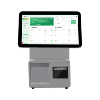 15.6 Inch Cash Register 4GB+64GB Pos Machine with Built-in Printer All in One Machine for Retail Supermarket Catering