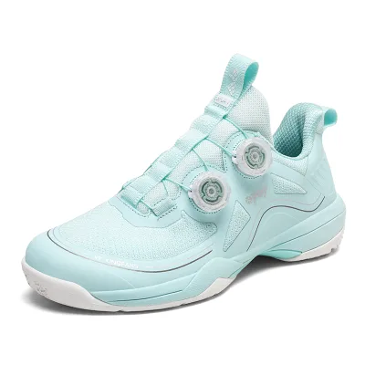 Factory Direct Outdoor Badminton Table Tennis Shoes High Quality Double Swivel Buckle MD Outsole TPU + Carbon Plate Mesh Spring