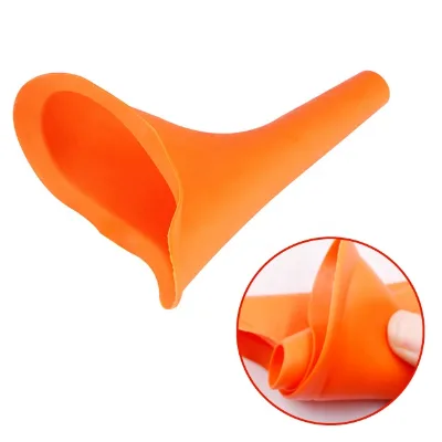 Portable Soft Silicone Urination Device Travel Outdoor Camping Stand up Pee Women Toilet Female Urinal
