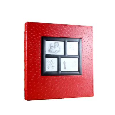 Large Capacity 4*6 Photo Album with 500 Photos PU Leather Cover Card & Note Holder