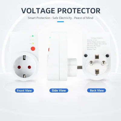 Automatic Voltage Regulator 5A 10A 15A 20A Single Phase 230V PC Material EU Socket High Quality Home Appliance Surge Protector