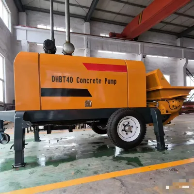 Portable Diesel Trailer-Mounted Concrete Pump High Performance Construction Pump