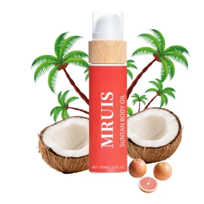 Organic Body Oil with Vitamin E Citrus Fragrance Quick Intensive Tan Enhancer Nourishing Nourishing Body Lotion