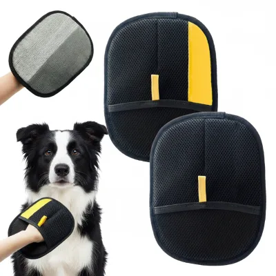 Electrostatic Gloves Portable Eco-Friendly Pet Hair Removal Washable Reusable Dogs Cats Grooming Glove Furniture Bed Sheets