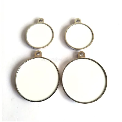 Custom Round Shape Blank Dog Tag Sublimation Dog Tag Pendant Charm