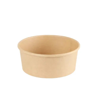 1100ml/39oz Eco-Friendly Reusable Food Grade Commercial Grade Waterproof Paper Plates Bowls Pizza Snack Salad Takeaway