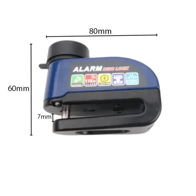Aluminum Alloy Disc Brake Lock Anti Theft Alarm Lock for Motorcycle Bicycle
