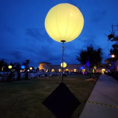 Inflatable PVC Led Luminous Ball with logo and Pattern Printing Color Light Inflatable Balloon Flash Inflatable Balloon Light