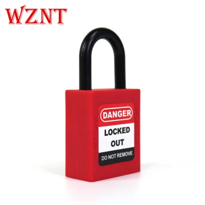 NT-25P 25mm Red Non Conductive Safety Padlock with Same Master Key CE Certified Zinc Alloy Cylinder