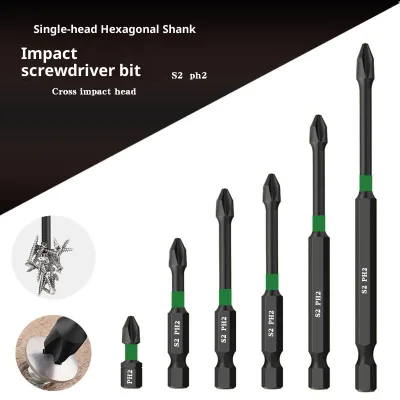 Impact-resistant Phillips Bit High-Hardness Strong-Magnetic Non-Slip Electric Drill Screwdriver Threaded Air-Drill Drilling