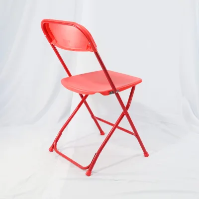 Wholesale Outdoor Garden Furniture Wedding Event Red Plastic Folding Chairs