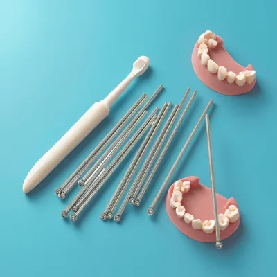 Dentaurum Manual Stainless Steel Orthodontic Gap Balls for Dental Correction (Sizes 0.7-0.9mm)